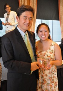 Rev. Yoshida and his daughter, Kazue